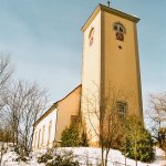 Kirche Stebbach Turmansicht Nordseite